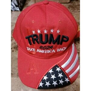 TRUMP 2024 Take America Back Baseball Cap Hat Red Blue White Patriotic New